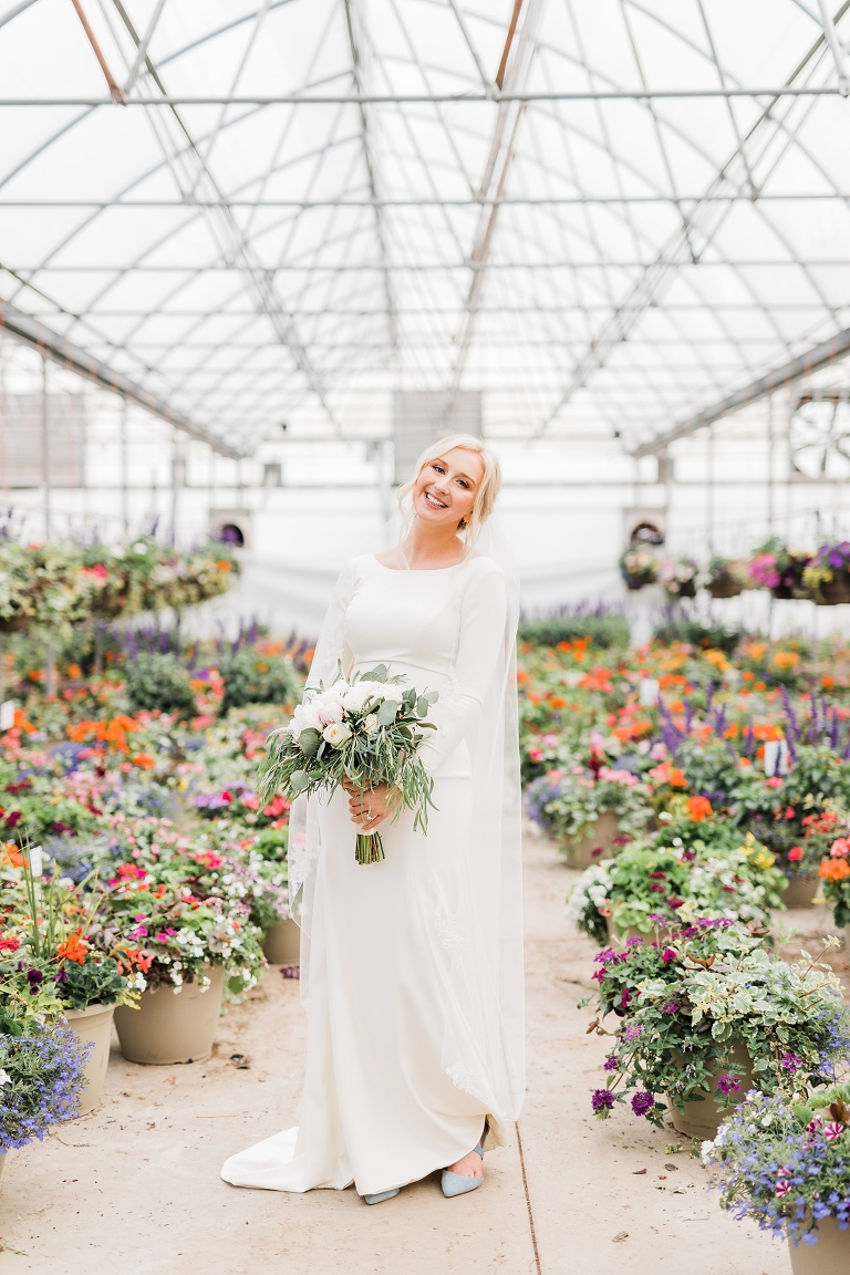 Beautiful Greenhouse Wedding At Highland Gardens American Fork