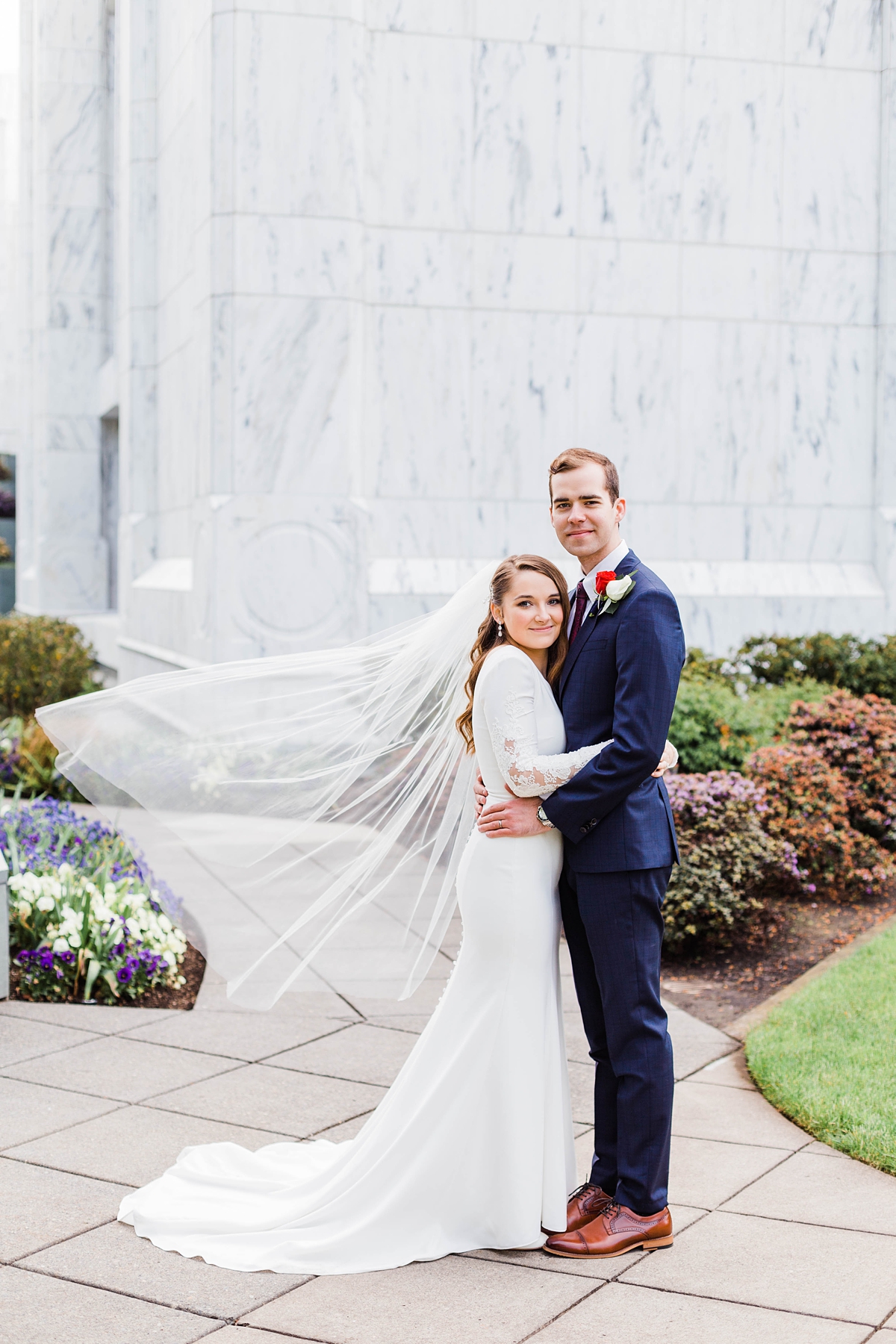 Spring Portland Oregon LDS Temple Wedding, Destination wedding photography