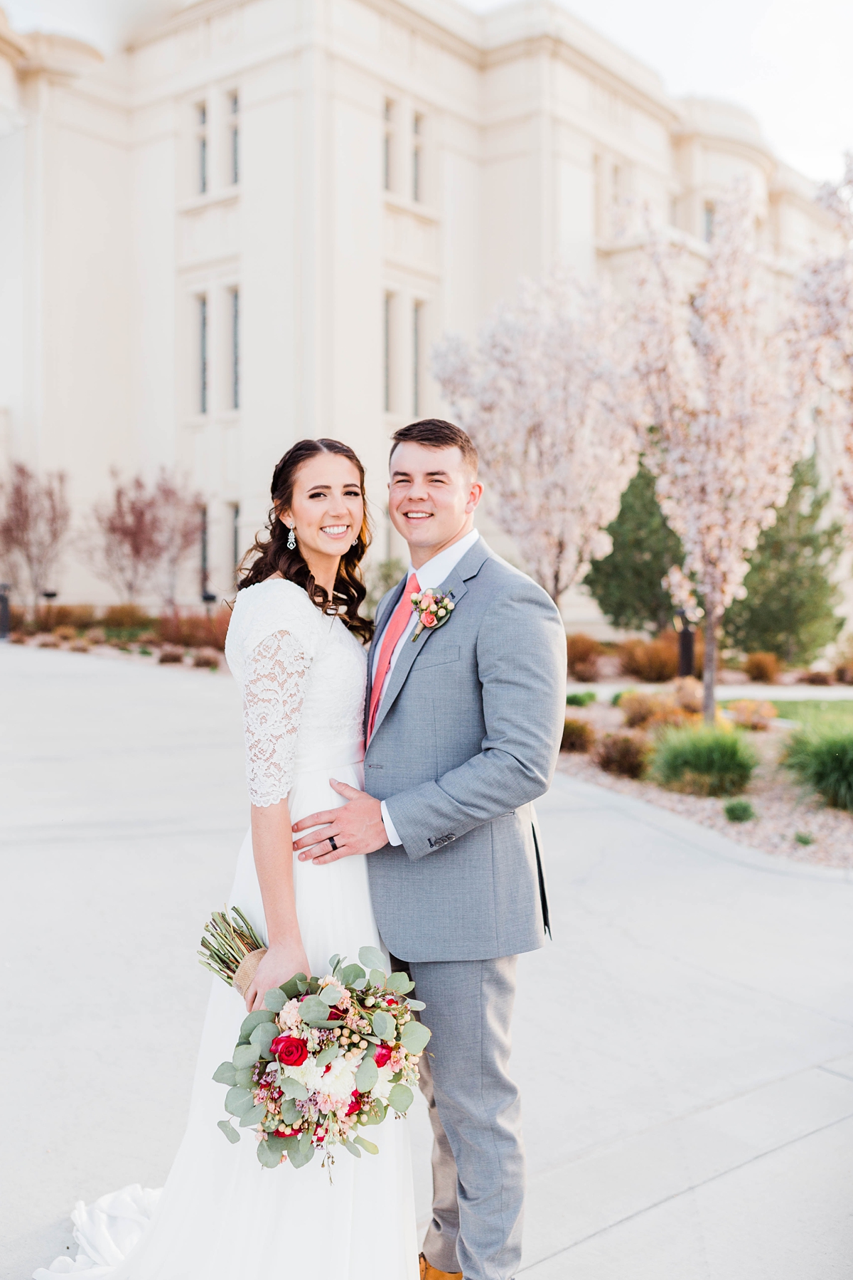 Spring Payson Utah LDS Temple Wedding with reception at the Oaks Event Center in Spanish Fork, Utah wedding photography