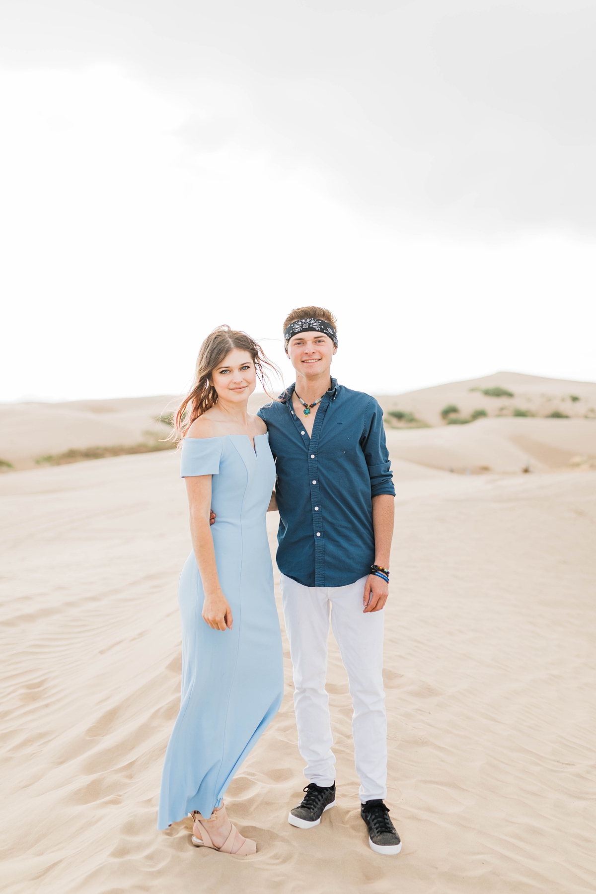 Adventurous Engagement Session at the Little Sahara Sand Dunes, Utah engagement photography