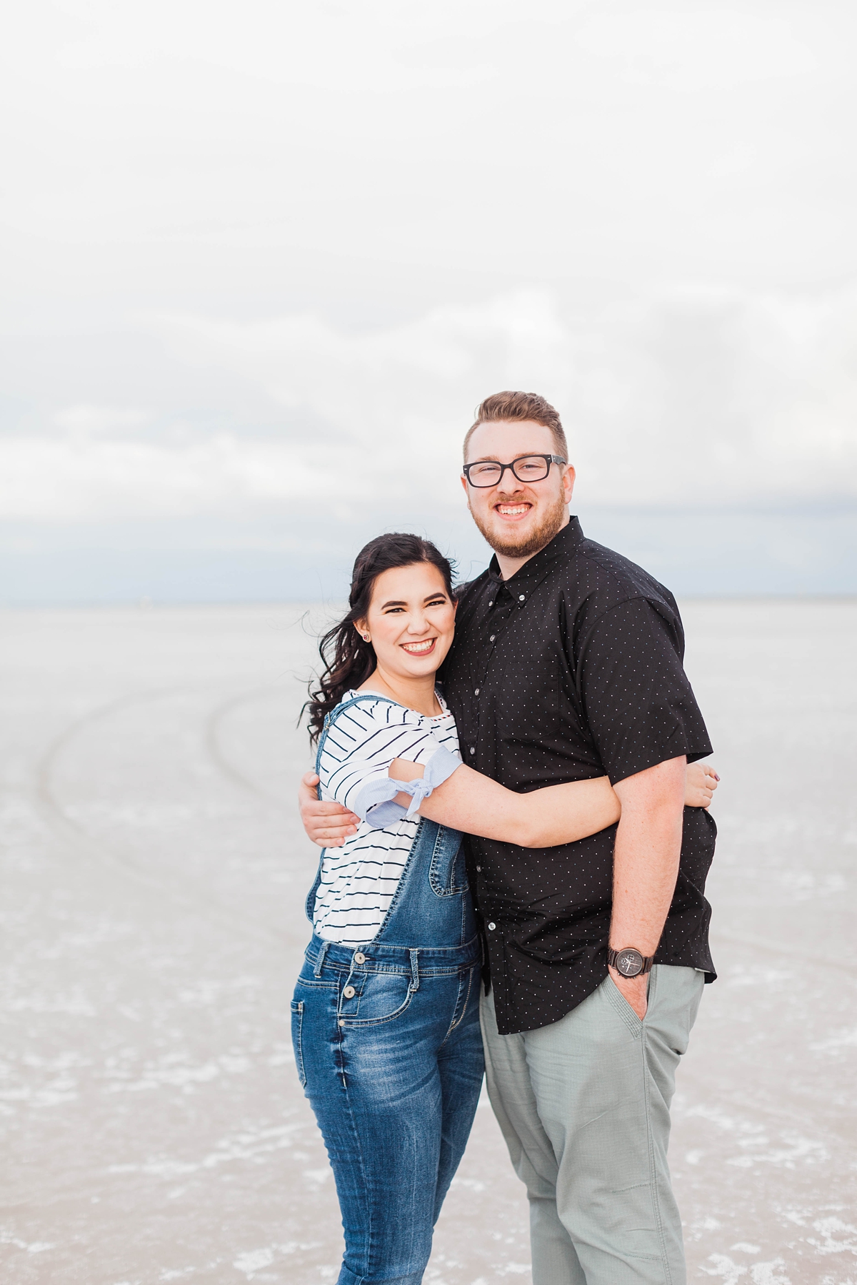 Bonneville Salt Flats Utah Engagement Photography