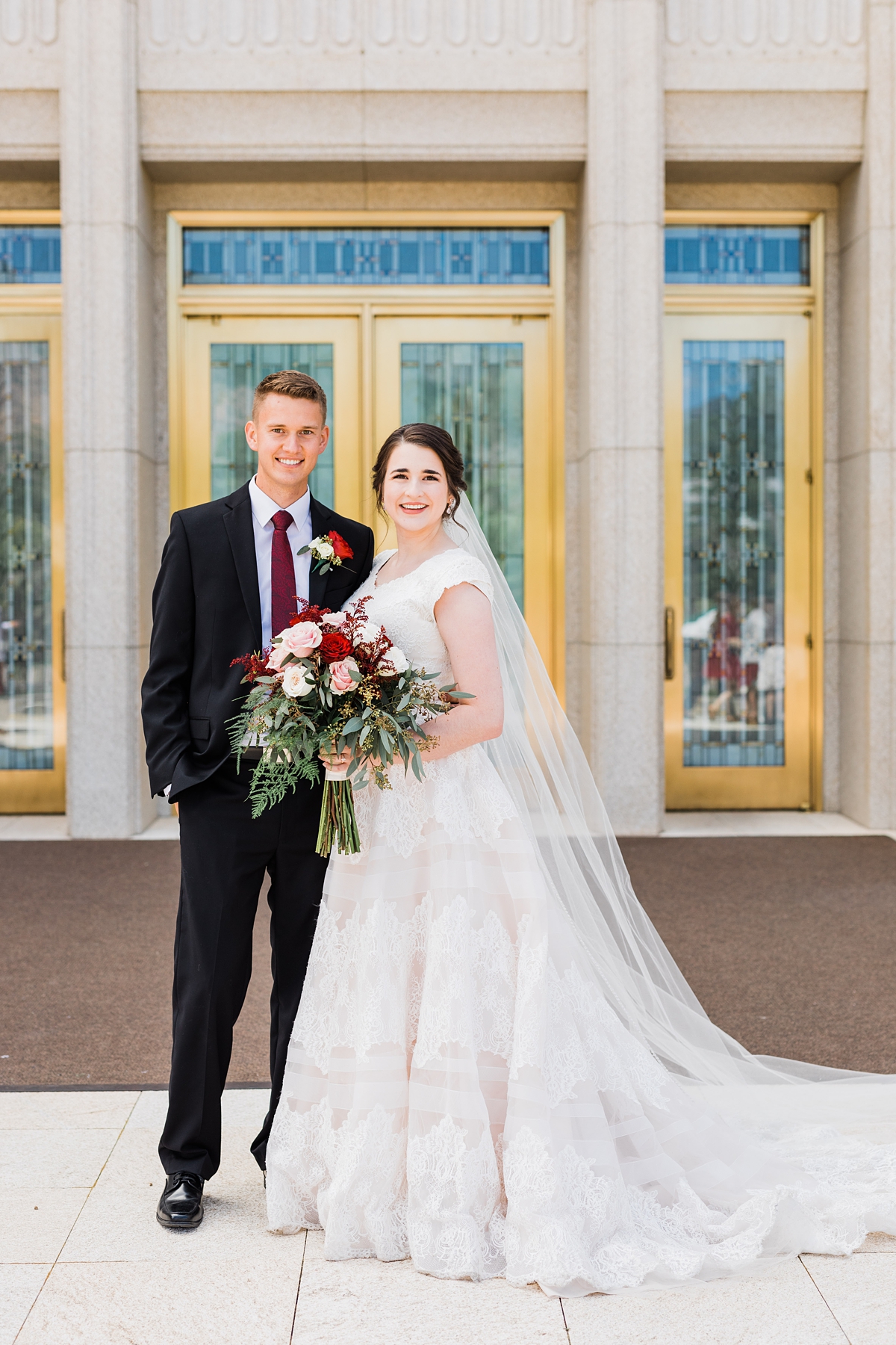 Ogden LDS Temple wedding and Brigham Academy Center, Utah wedding Photography, bride and groom