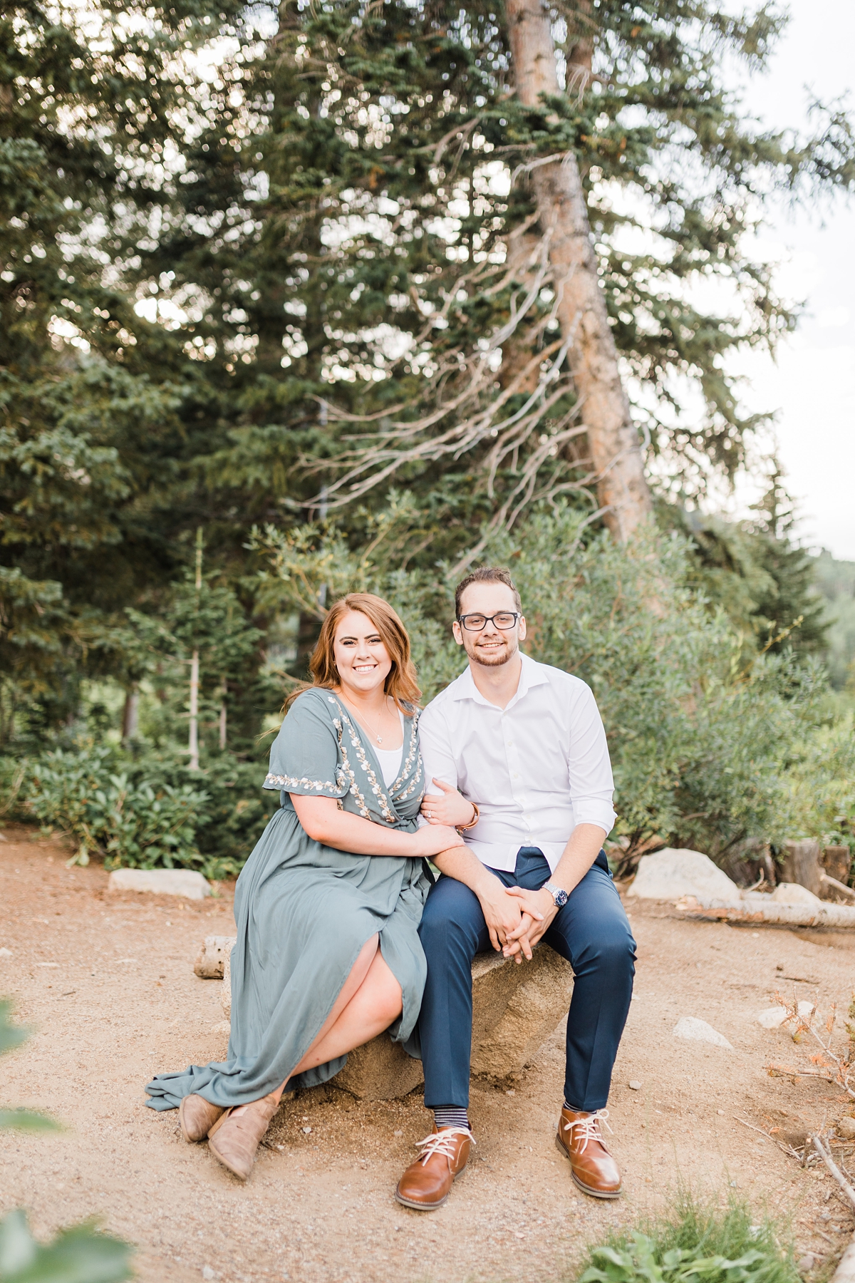 Wildflower engagement session at Silver Lake and Park City, Utah mountain engagement photographer