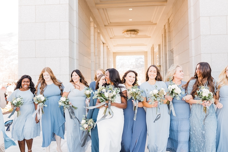 Lds bridesmaid sale dresses