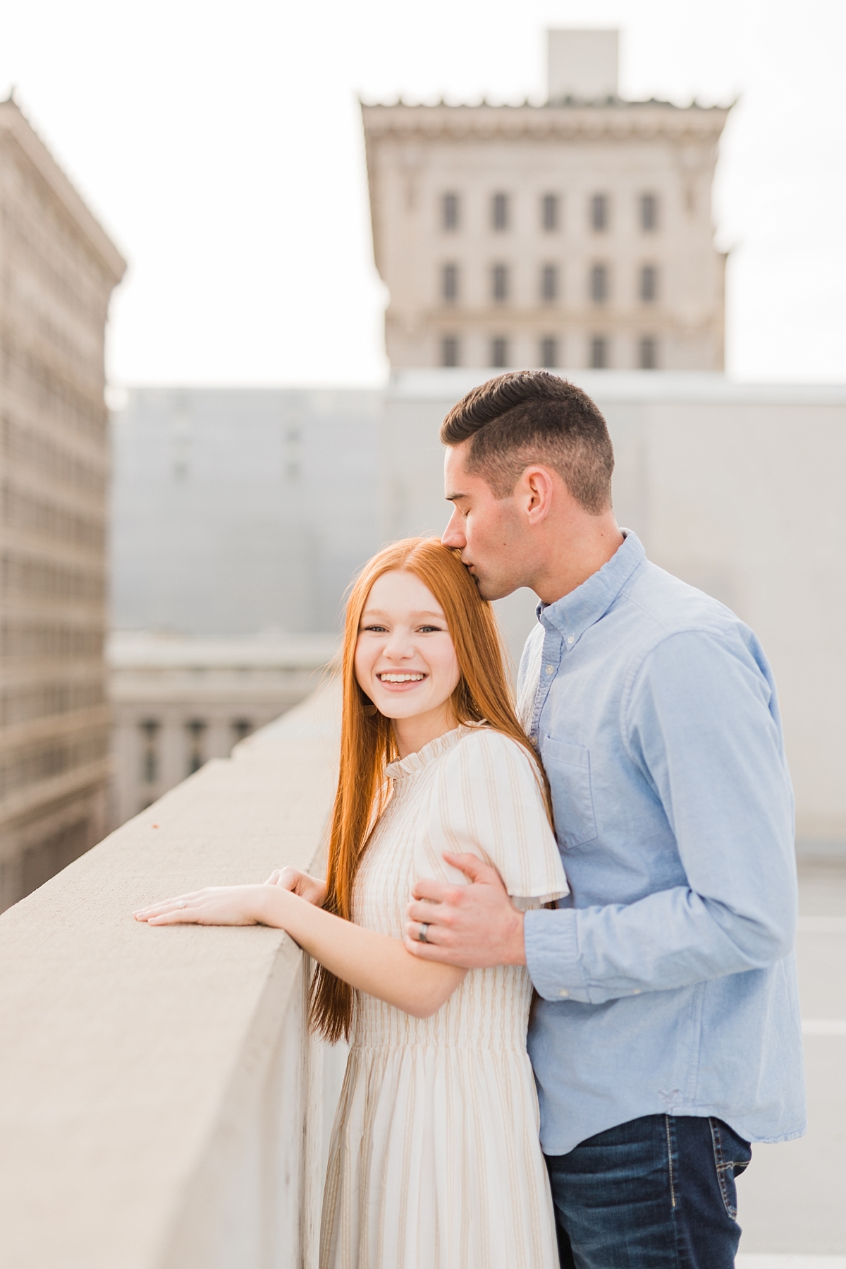 Exchange Place roof top engagement session, gorgeous couples session, photography by Tasha Rose