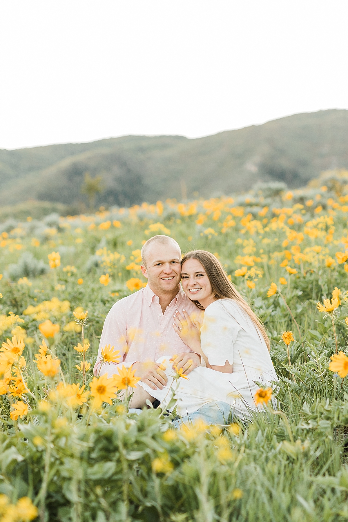 Utah engagement photographer, Utah wedding photographer, Utah wildflower engagement session, Photography by Tasha Rose