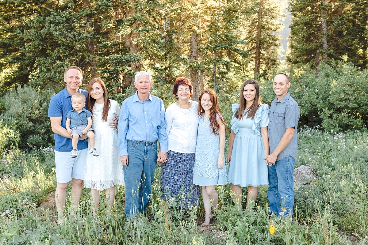 family picture outdoors