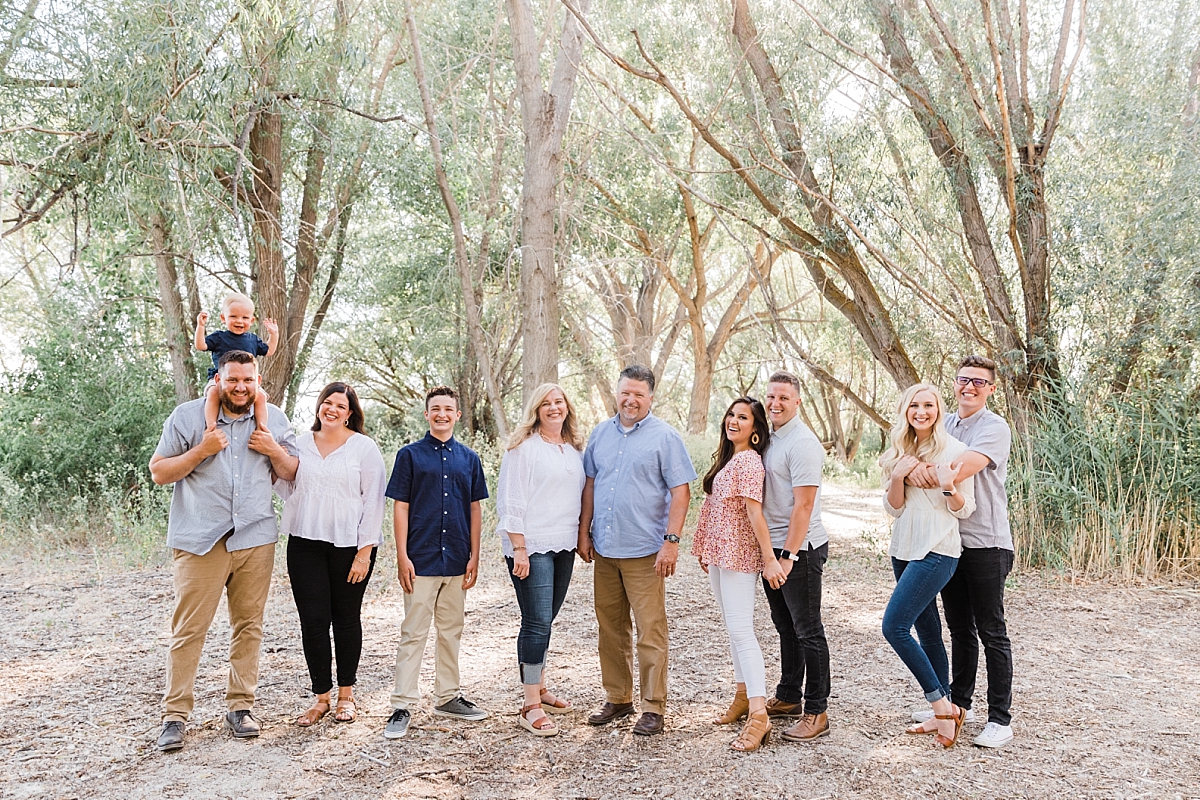 Outdoor family photo