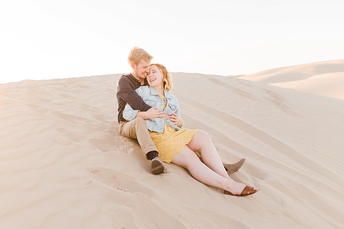 Couples photo at the sand dunes