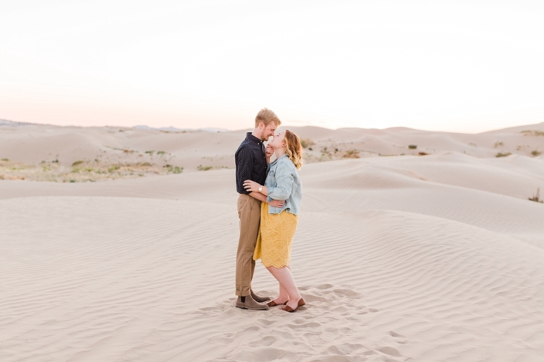 Couples photo at the sand dunes