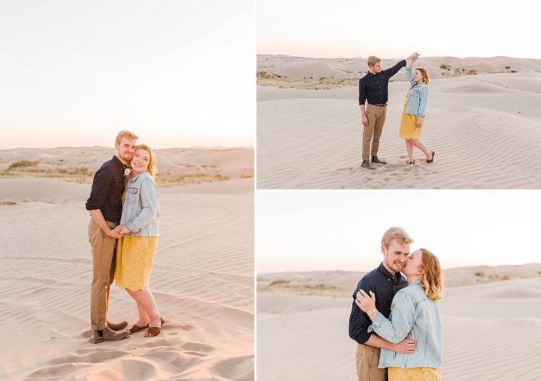 Couples photo at the sand dunes