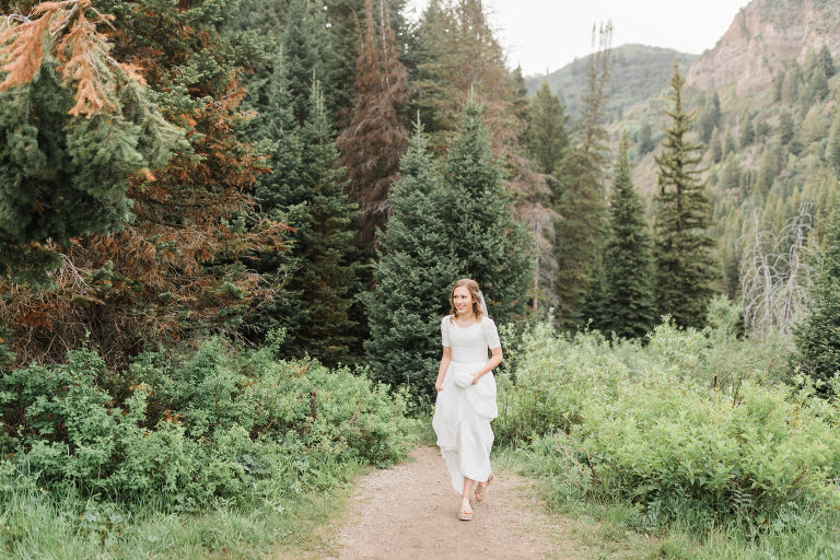 Bride at the first look