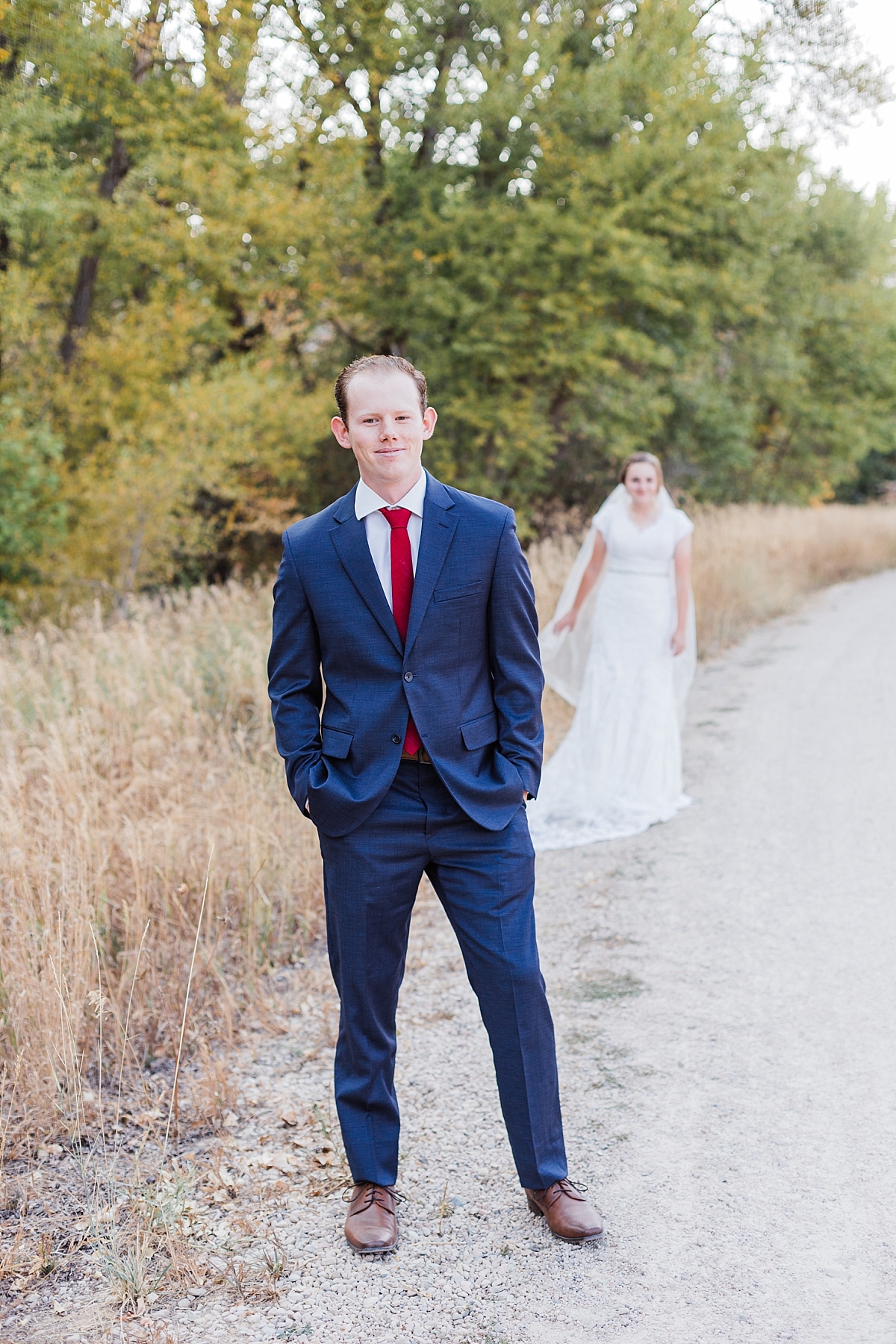 Bride & Groom at first look bridal session