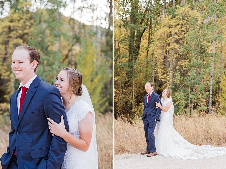 Bride & Groom at first look bridal session