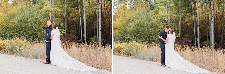 Bride & Groom at first look bridal session