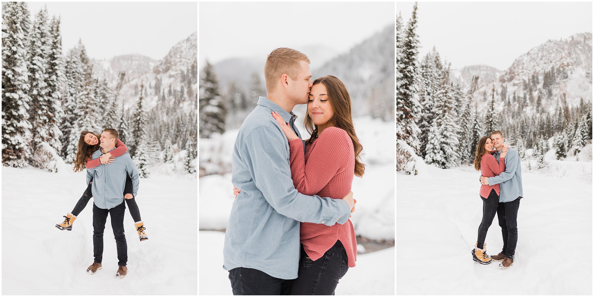 Winter Engagement Photo