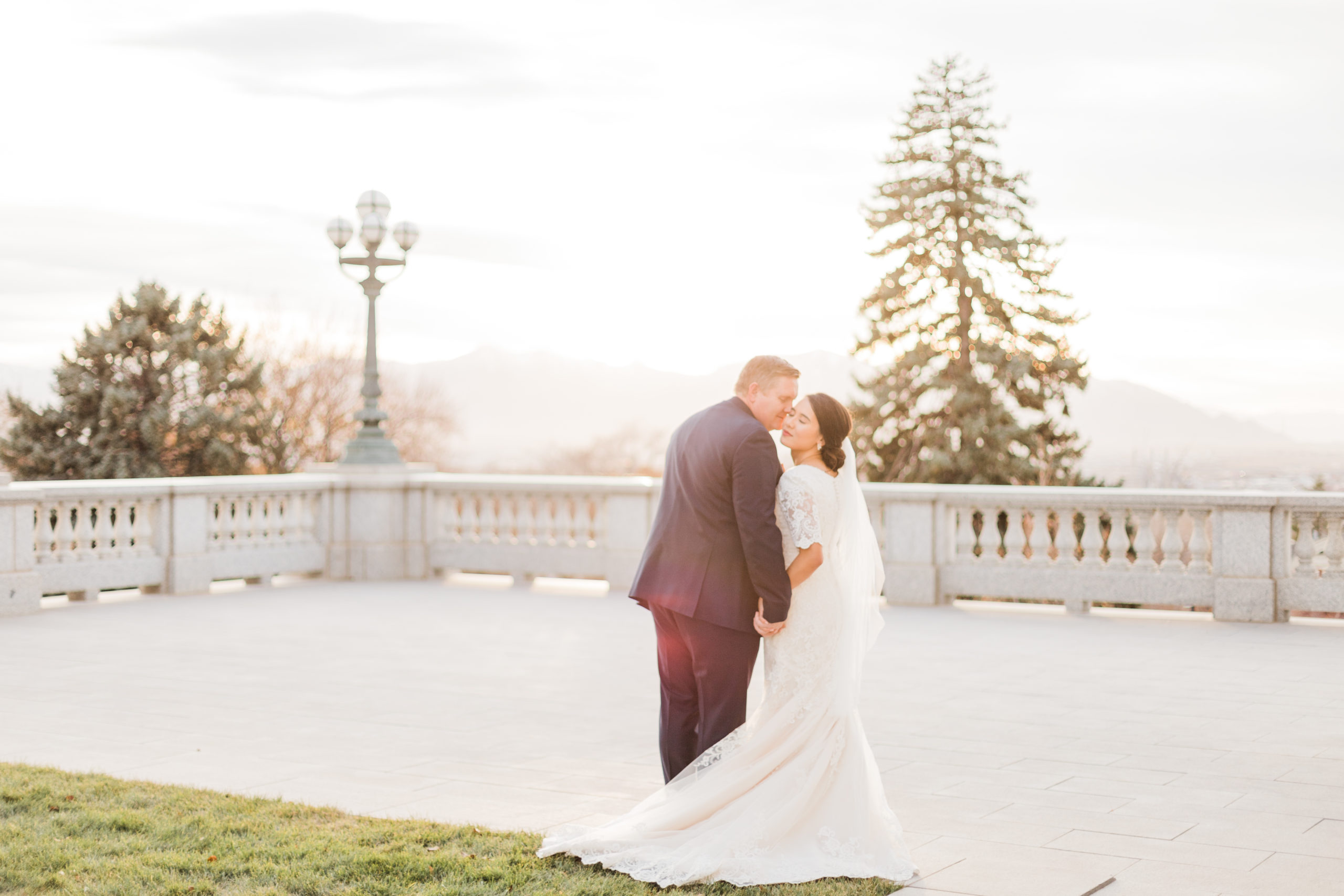 Bridal Session at the Utah State Capitol