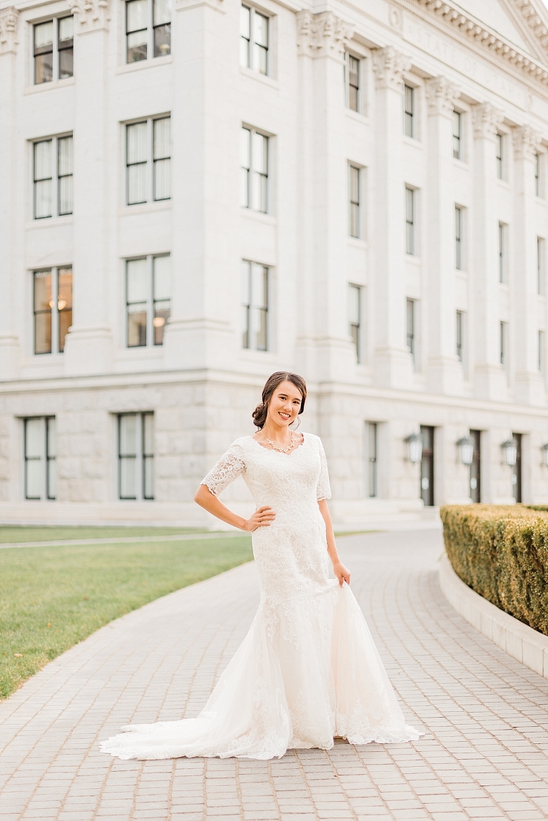 Bridal Session at the Utah State Capitol