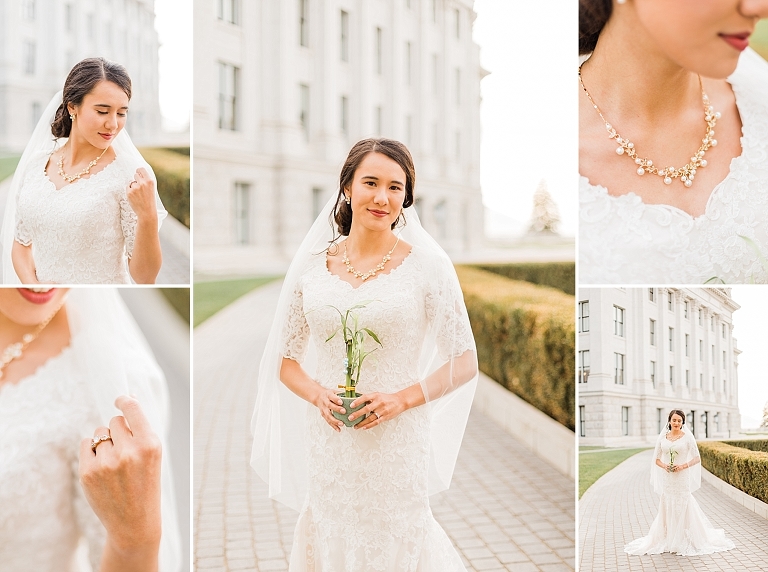 Bridal Session at the Utah State Capitol