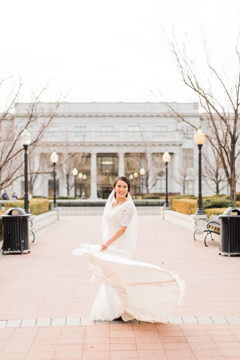 Bridal Session at the Utah State Capitol