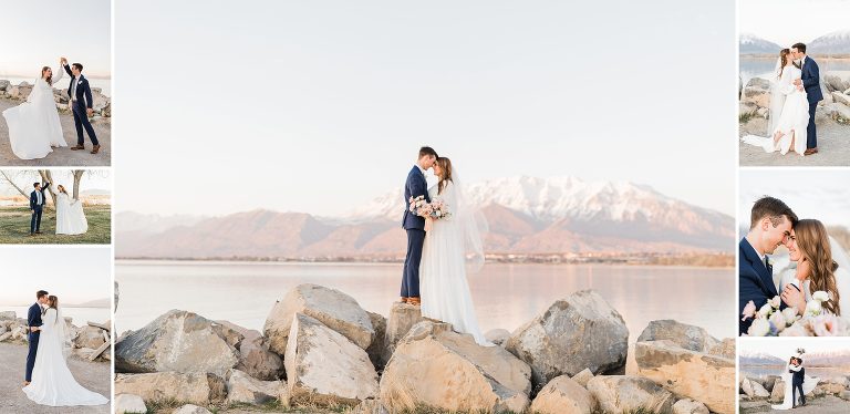 Bridal Session at Utah State Lake Park