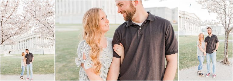 Utah cherry Blossom Engagement Shoot 