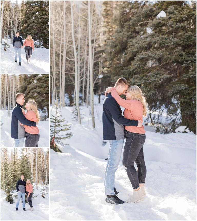 Magical Utah Waterfall Engagement Session